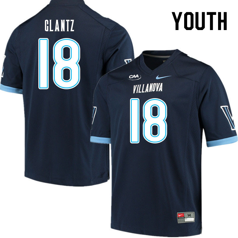 Youth #18 Julian Glantz Villanova Wildcats College Football Jerseys Stitched Sale-Navy